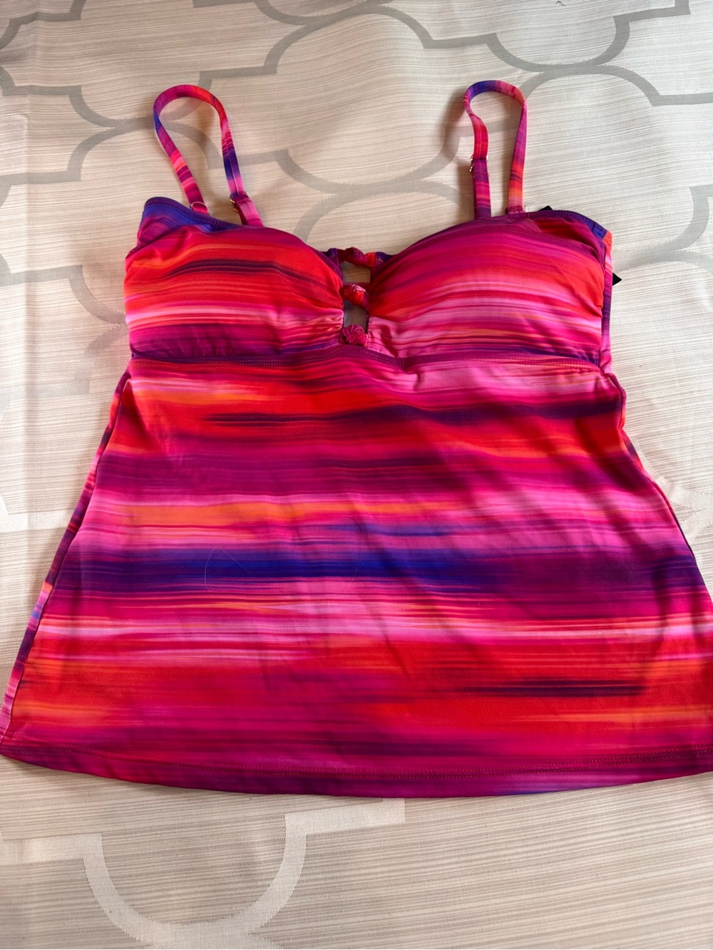 Ralph Lauren Pink, Red and Purple Striped Swim
